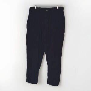 Old Navy Blue Cotton Gauzy Pants Size 14 Beachy Boho Lightweight Travel Soft